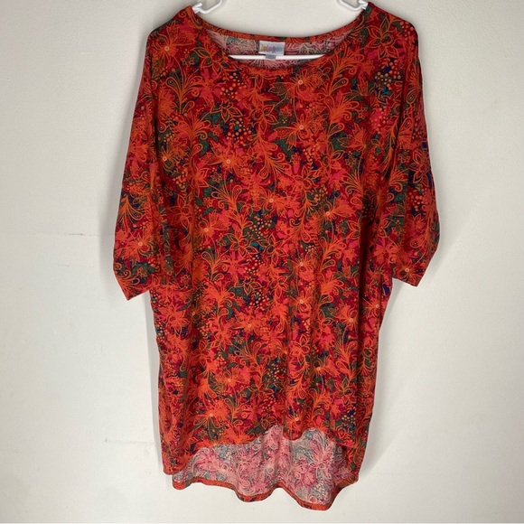 LuLaRoe floral Irma top - Picture 1 of 7